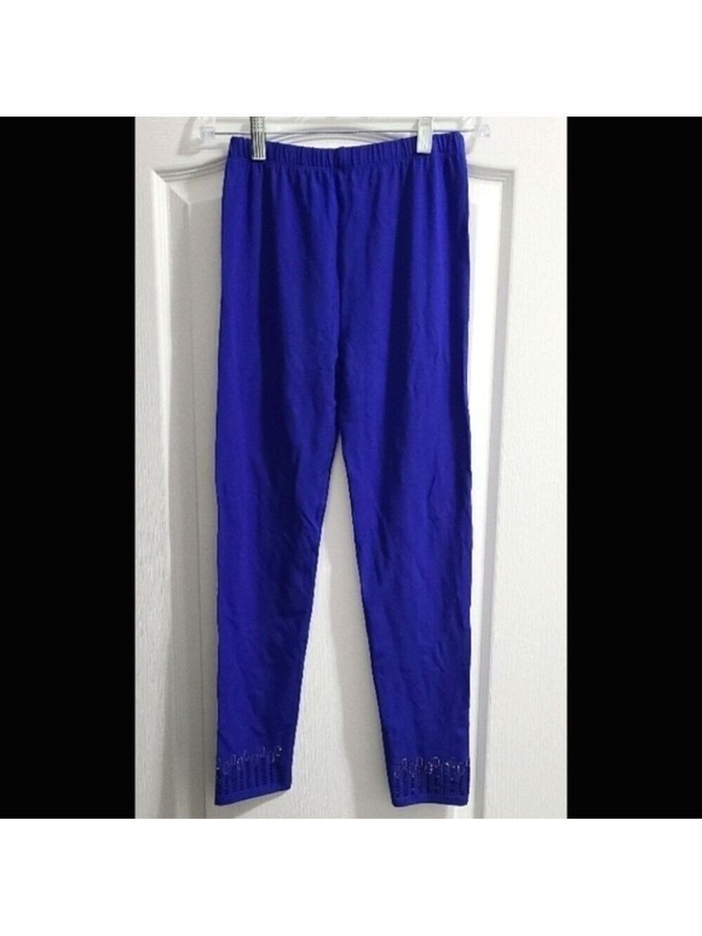 TRÏBE Rhinestone Embellished Elastic waistband Leggings Size Medium NWT